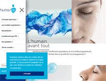 Tablet Screenshot of humanairmedical.com